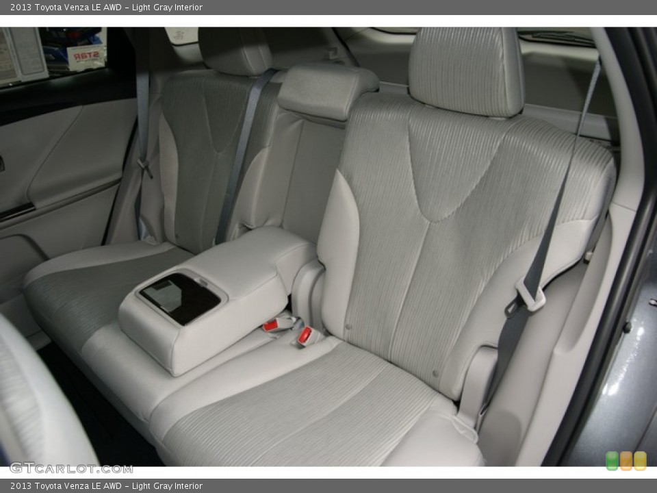 Light Gray Interior Rear Seat for the 2013 Toyota Venza LE AWD #72420242