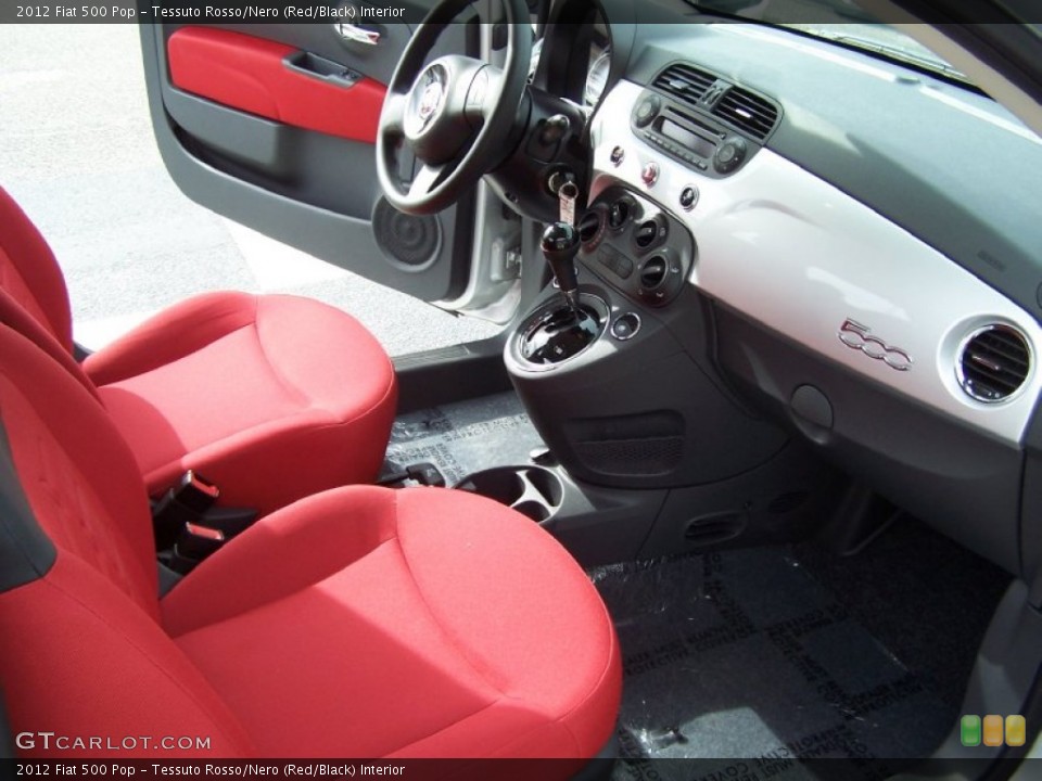 Tessuto Rosso/Nero (Red/Black) Interior Photo for the 2012 Fiat 500 Pop #72422296