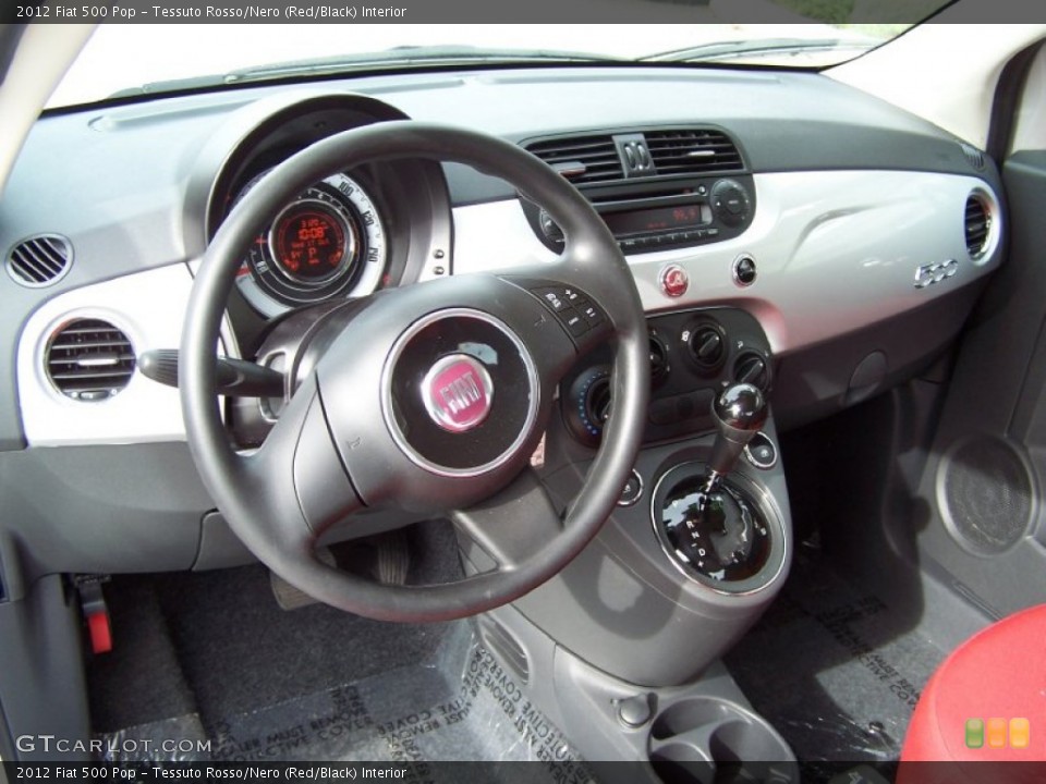 Tessuto Rosso/Nero (Red/Black) Interior Dashboard for the 2012 Fiat 500 Pop #72422405