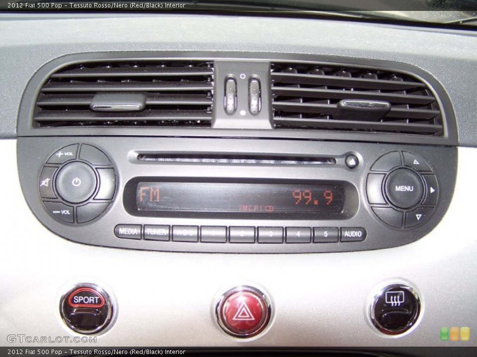 Tessuto Rosso/Nero (Red/Black) Interior Audio System for the 2012 Fiat 500 Pop #72422452