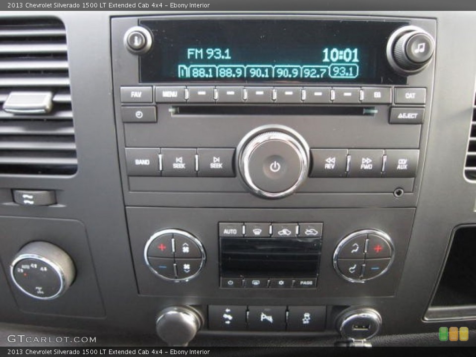 Ebony Interior Audio System for the 2013 Chevrolet Silverado 1500 LT Extended Cab 4x4 #72423617