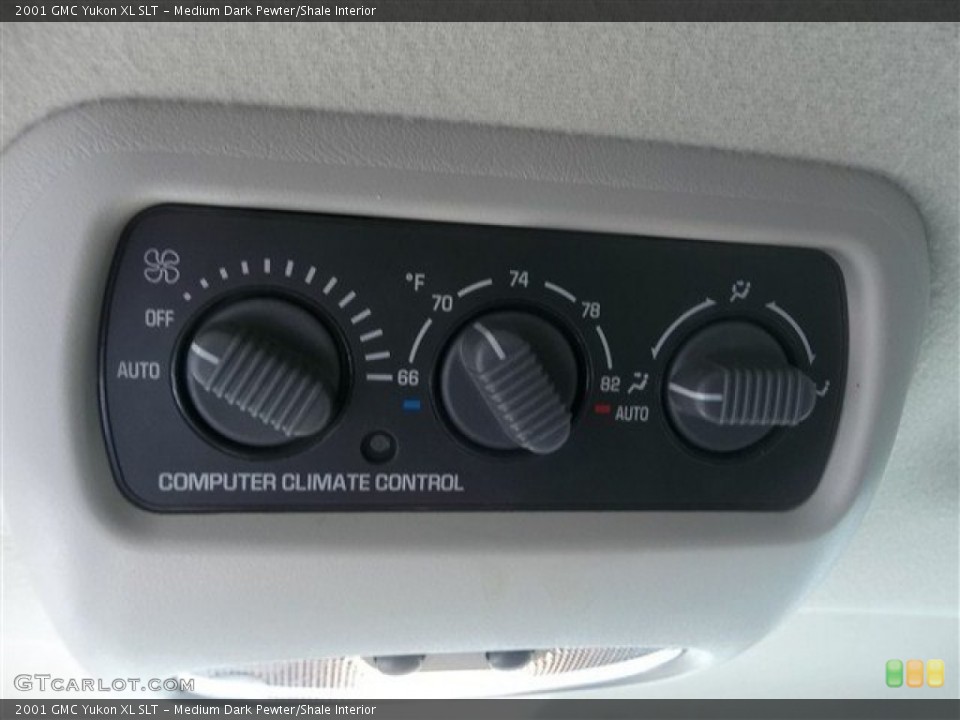 Medium Dark Pewter/Shale Interior Controls for the 2001 GMC Yukon XL SLT #72425807