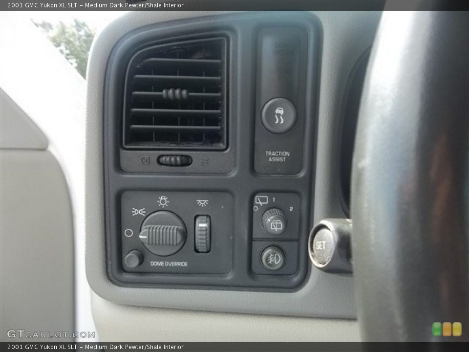Medium Dark Pewter/Shale Interior Controls for the 2001 GMC Yukon XL SLT #72425954