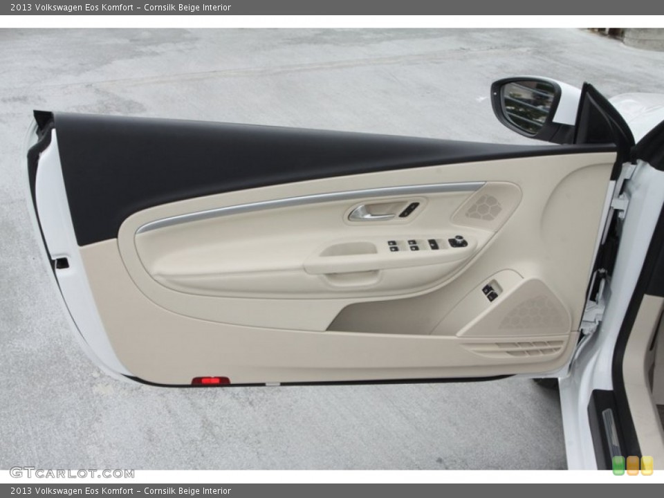 Cornsilk Beige Interior Door Panel for the 2013 Volkswagen Eos Komfort #72426438