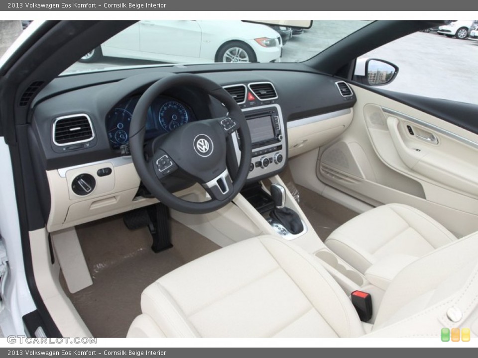 Cornsilk Beige Interior Prime Interior for the 2013 Volkswagen Eos Komfort #72426461