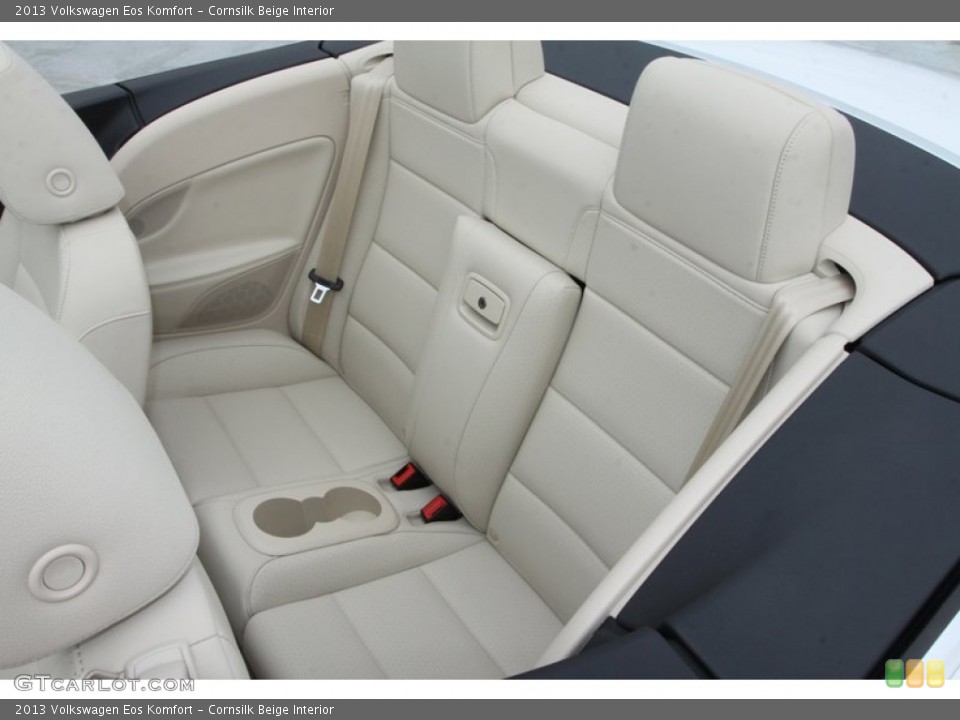 Cornsilk Beige Interior Rear Seat for the 2013 Volkswagen Eos Komfort #72426509