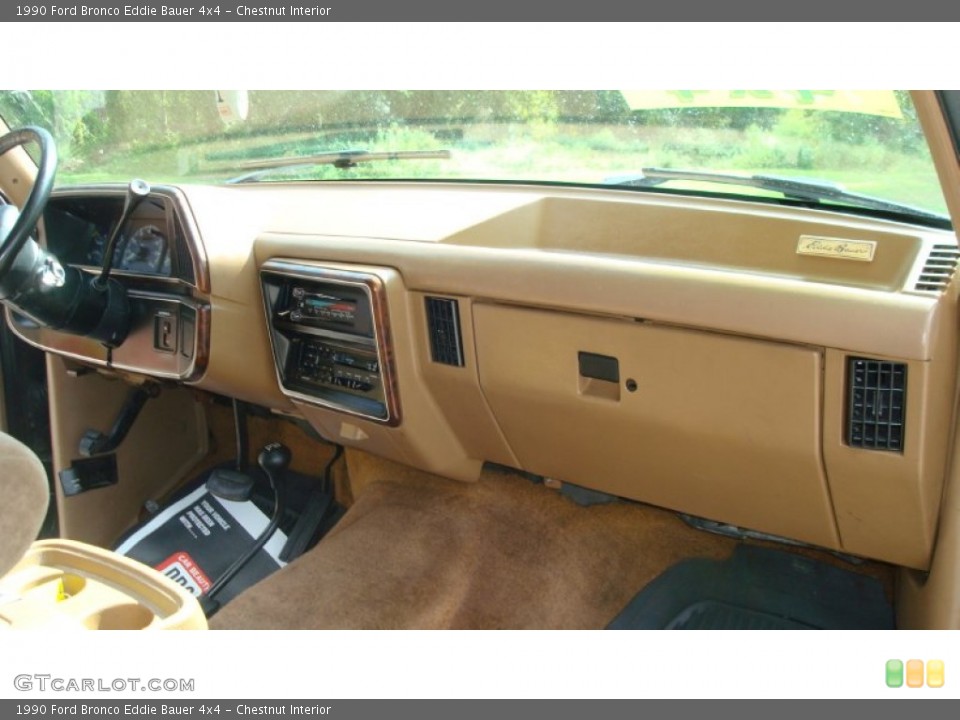 Tan Interior Dashboard For The 1990 Ford Bronco Eddie Bauer