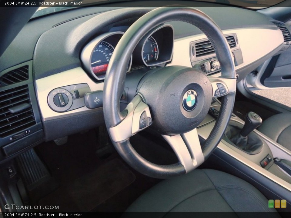 Black Interior Steering Wheel for the 2004 BMW Z4 2.5i Roadster #72430049