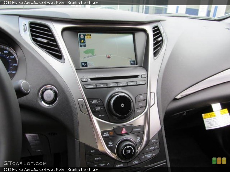 Graphite Black Interior Controls for the 2013 Hyundai Azera  #72430124