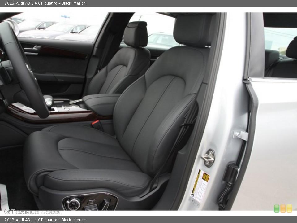 Black Interior Front Seat for the 2013 Audi A8 L 4.0T quattro #72431309