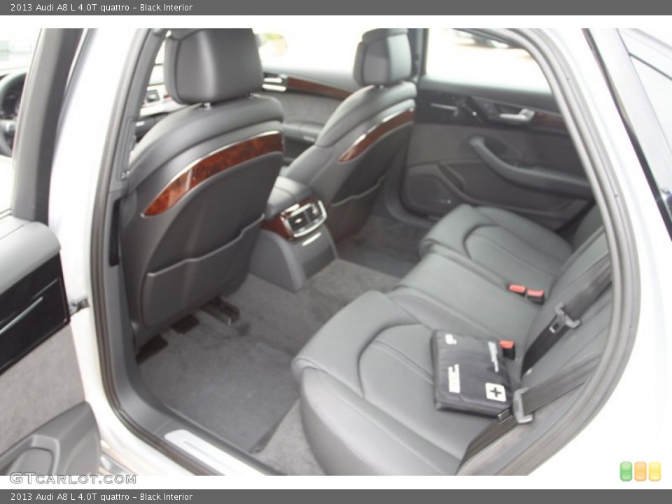 Black Interior Rear Seat for the 2013 Audi A8 L 4.0T quattro #72431332