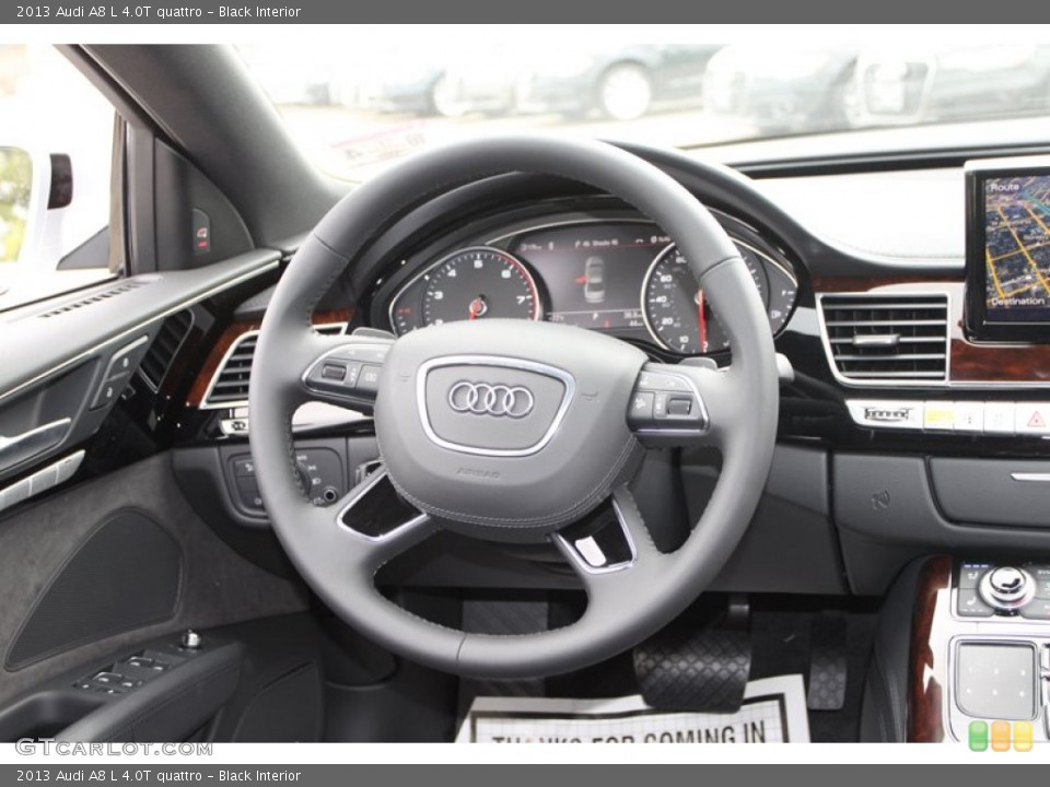 Black Interior Steering Wheel for the 2013 Audi A8 L 4.0T quattro #72431390