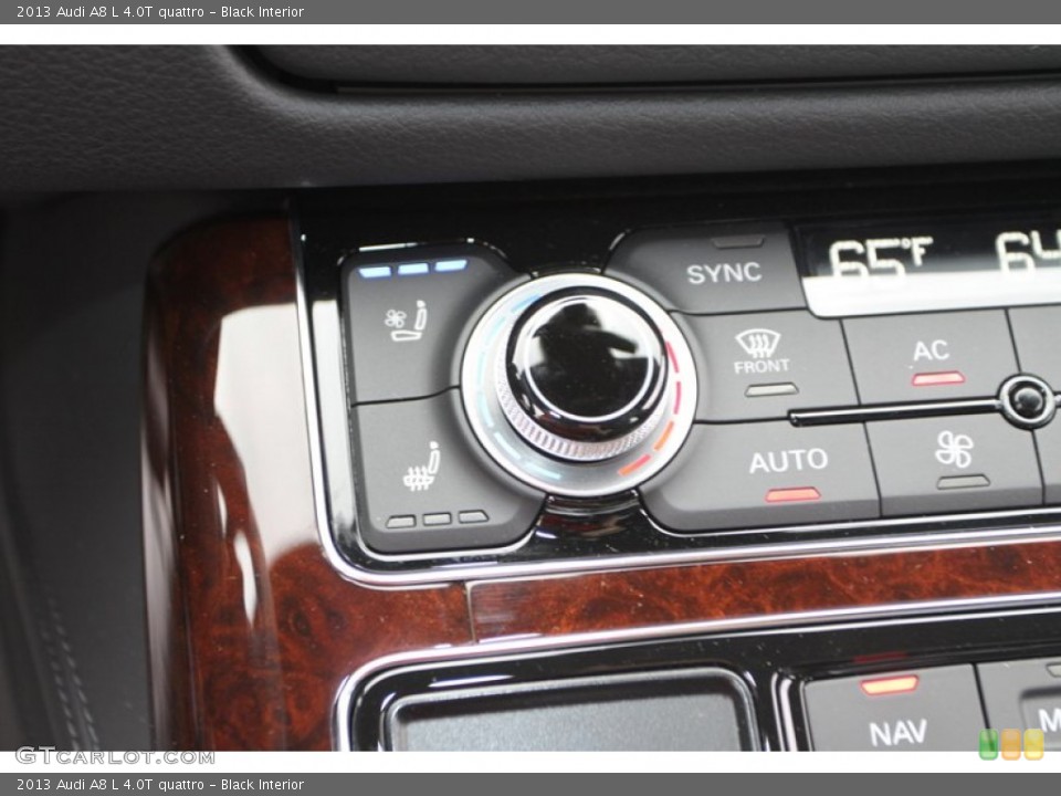 Black Interior Controls for the 2013 Audi A8 L 4.0T quattro #72431486
