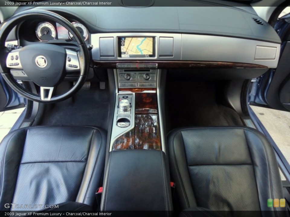 Charcoal/Charcoal Interior Dashboard for the 2009 Jaguar XF Premium Luxury #72431768