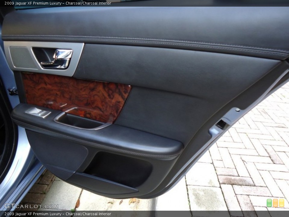Charcoal/Charcoal Interior Door Panel for the 2009 Jaguar XF Premium Luxury #72431789