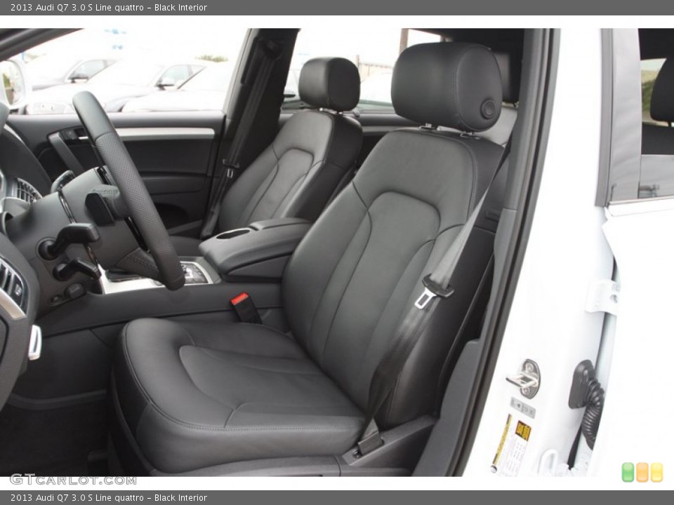Black Interior Front Seat for the 2013 Audi Q7 3.0 S Line quattro #72432012