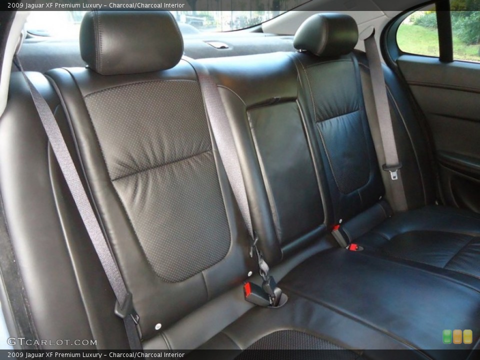 Charcoal/Charcoal Interior Rear Seat for the 2009 Jaguar XF Premium Luxury #72432014