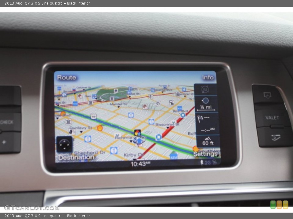 Black Interior Navigation for the 2013 Audi Q7 3.0 S Line quattro #72432172