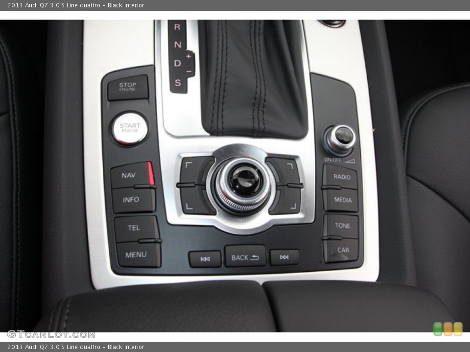 Black Interior Controls for the 2013 Audi Q7 3.0 S Line quattro #72432227