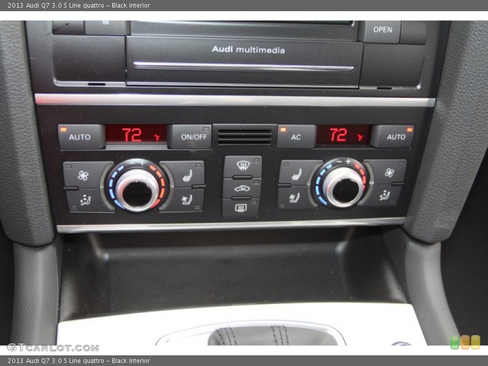 Black Interior Controls for the 2013 Audi Q7 3.0 S Line quattro #72432252