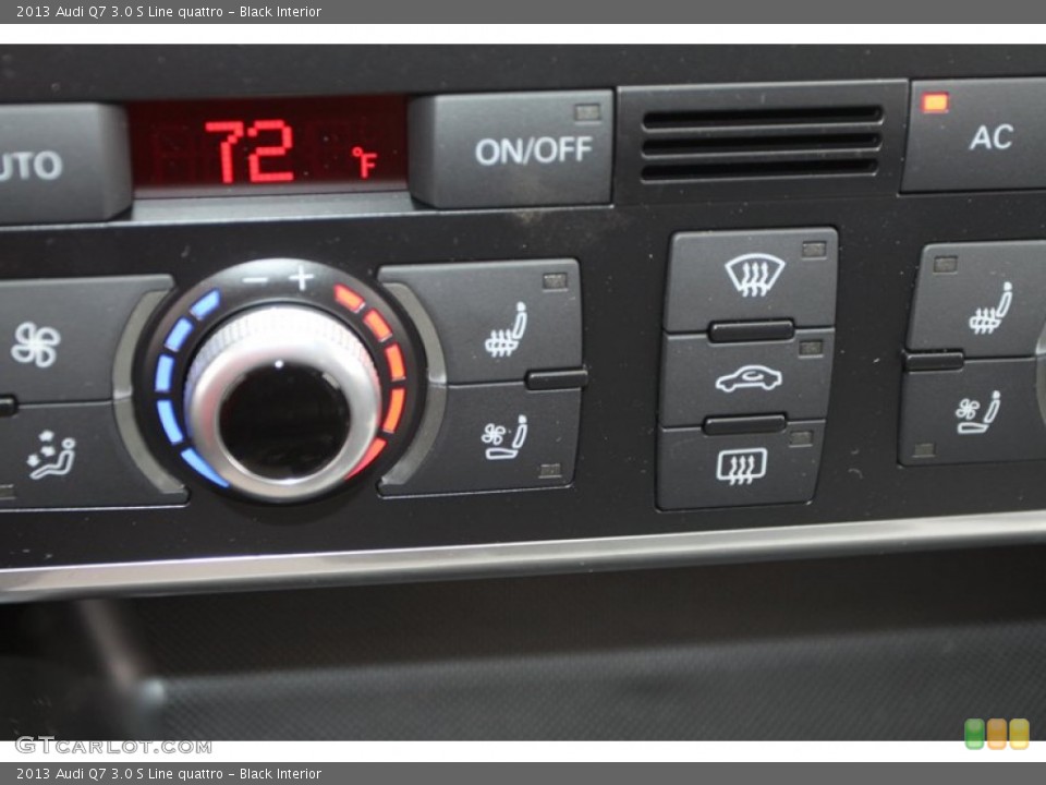 Black Interior Controls for the 2013 Audi Q7 3.0 S Line quattro #72432275