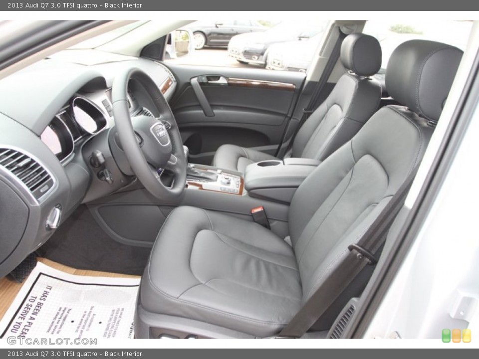Black Interior Front Seat for the 2013 Audi Q7 3.0 TFSI quattro #72432758