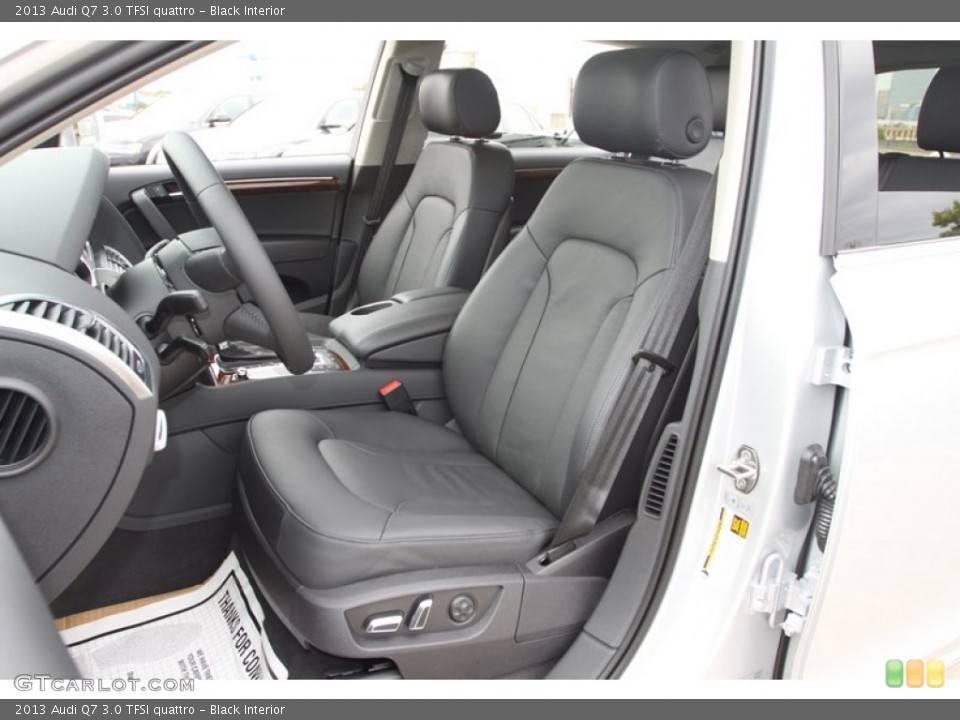Black Interior Front Seat for the 2013 Audi Q7 3.0 TFSI quattro #72432779