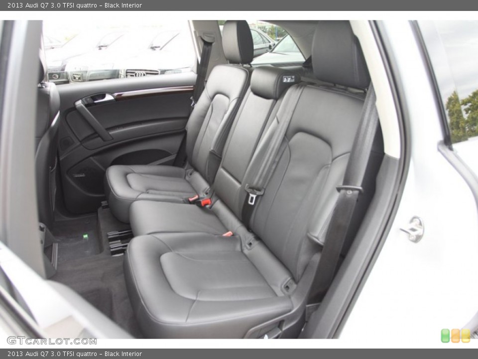 Black Interior Rear Seat for the 2013 Audi Q7 3.0 TFSI quattro #72432802