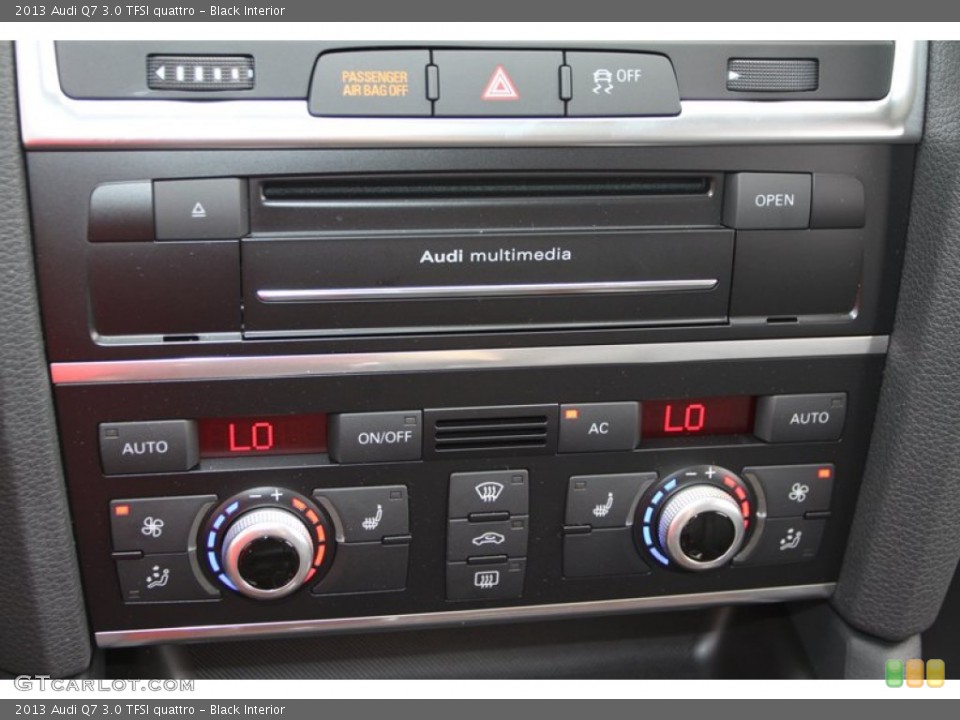 Black Interior Controls for the 2013 Audi Q7 3.0 TFSI quattro #72432968
