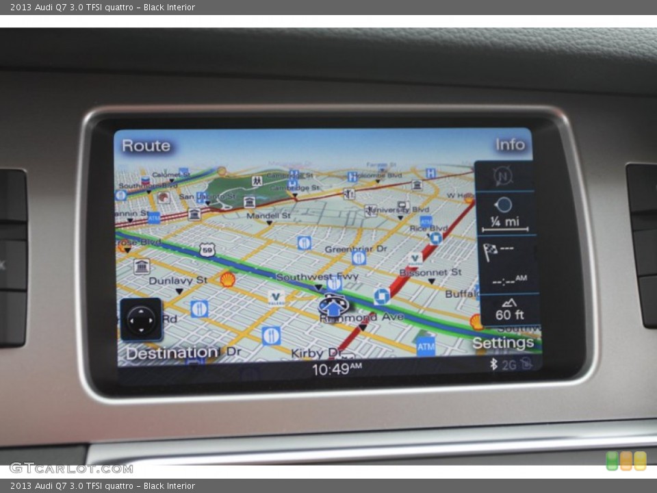 Black Interior Navigation for the 2013 Audi Q7 3.0 TFSI quattro #72432989