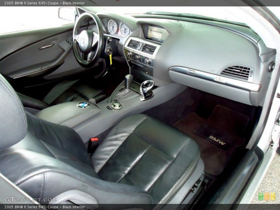 Black Interior Photo for the 2005 BMW 6 Series 645i Coupe #72434069