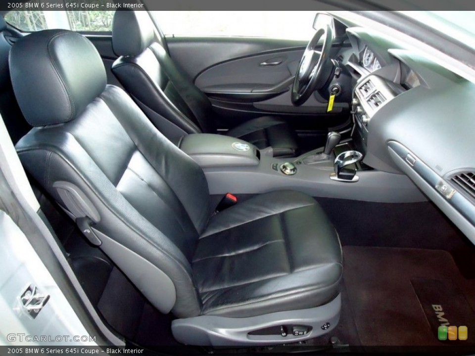 Black Interior Photo for the 2005 BMW 6 Series 645i Coupe #72434624