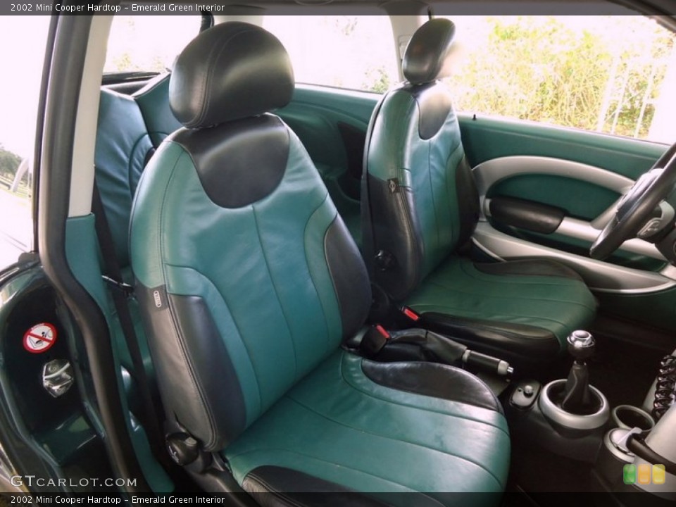 Emerald Green Interior Front Seat for the 2002 Mini Cooper Hardtop #72435881