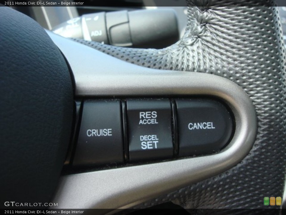 Beige Interior Controls for the 2011 Honda Civic EX-L Sedan #72435976