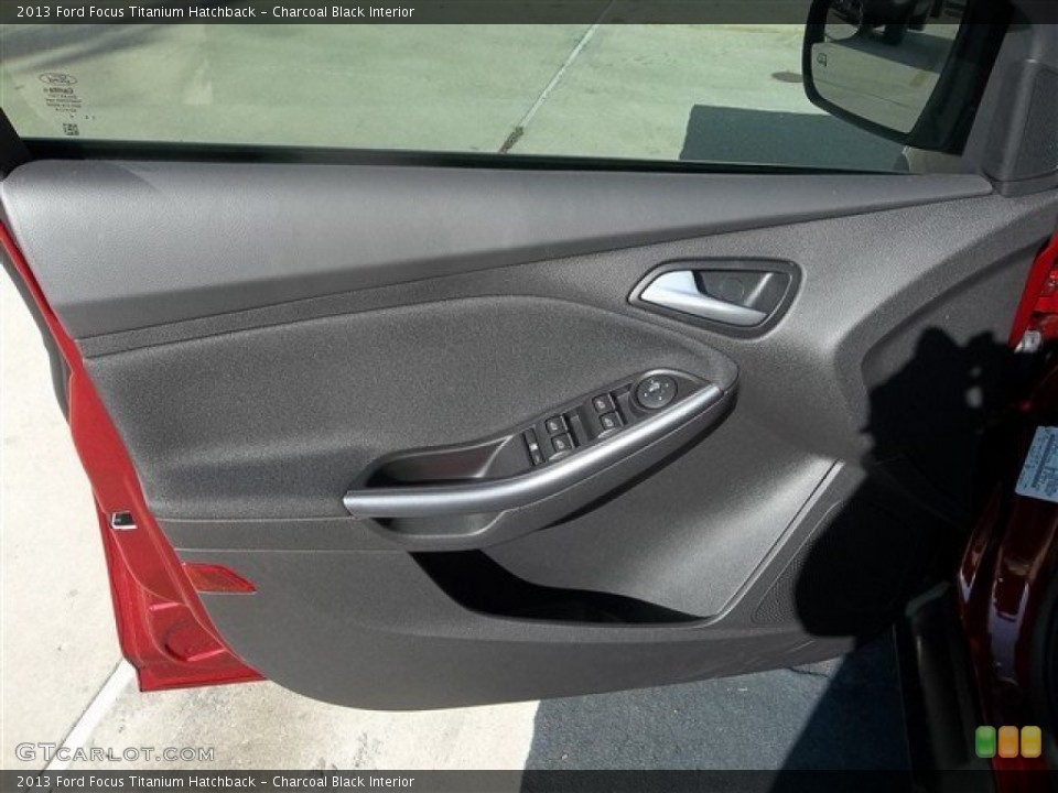 Charcoal Black Interior Door Panel for the 2013 Ford Focus Titanium Hatchback #72436118