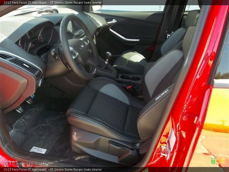 ST Smoke Storm Recaro Seats Interior Photo for the 2013 Ford Focus ST Hatchback #72439590