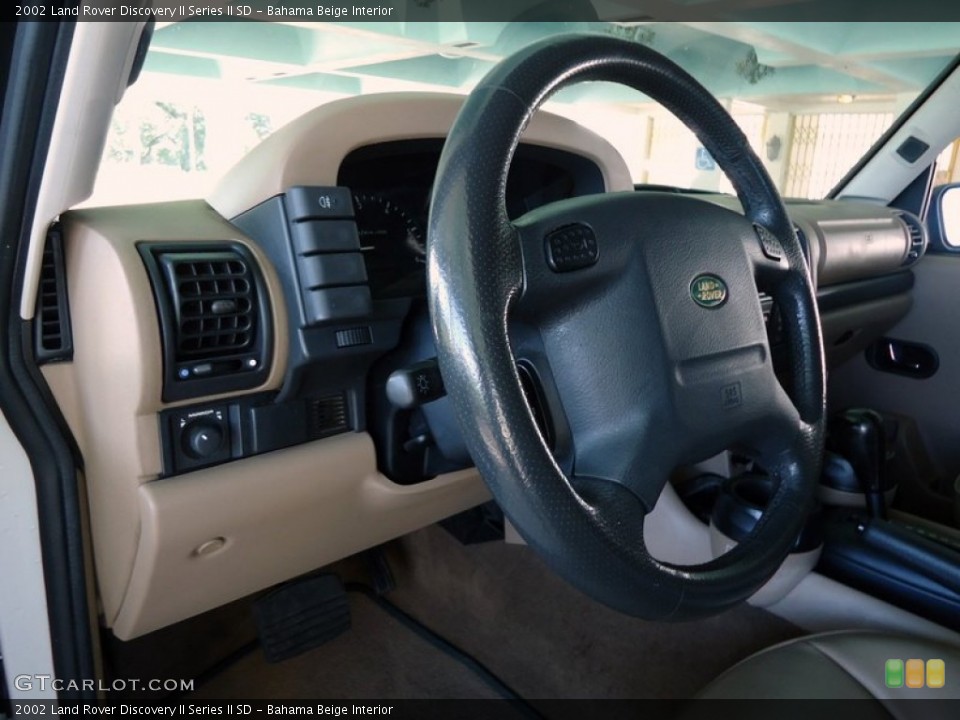 Bahama Beige Interior Steering Wheel for the 2002 Land Rover Discovery II Series II SD #72440958