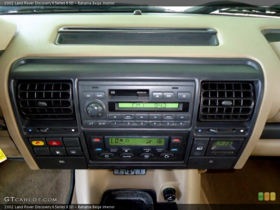 Bahama Beige Interior Controls for the 2002 Land Rover Discovery II Series II SD #72441189