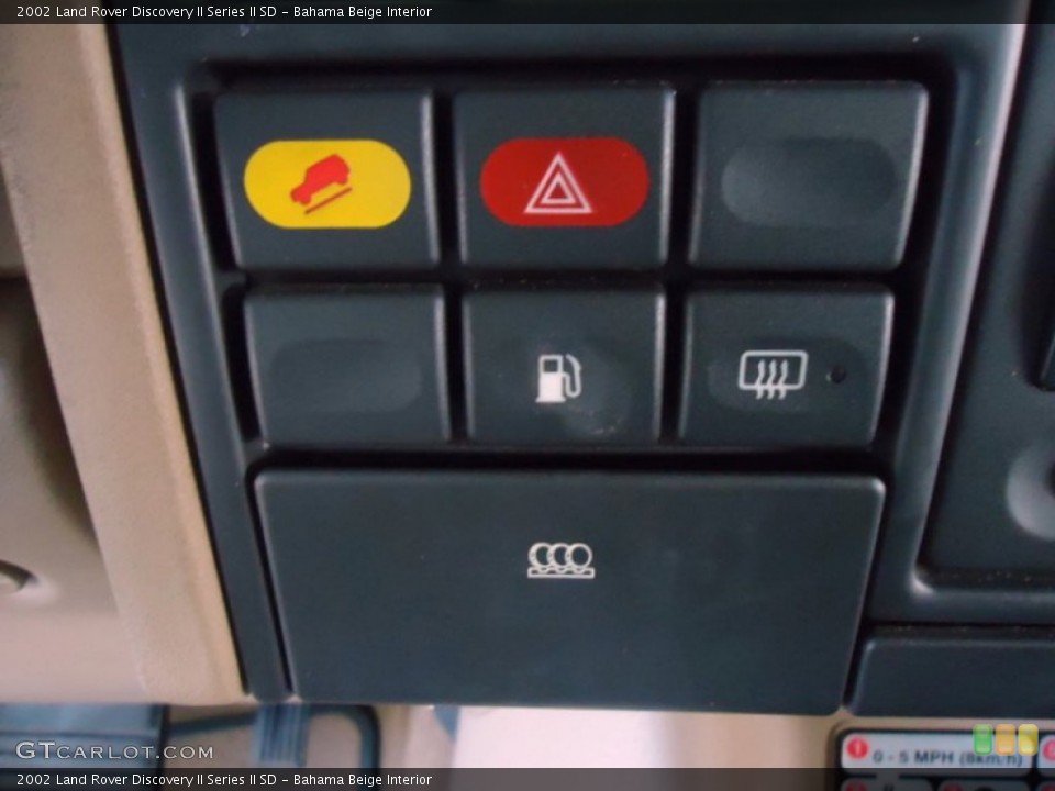 Bahama Beige Interior Controls for the 2002 Land Rover Discovery II Series II SD #72441213