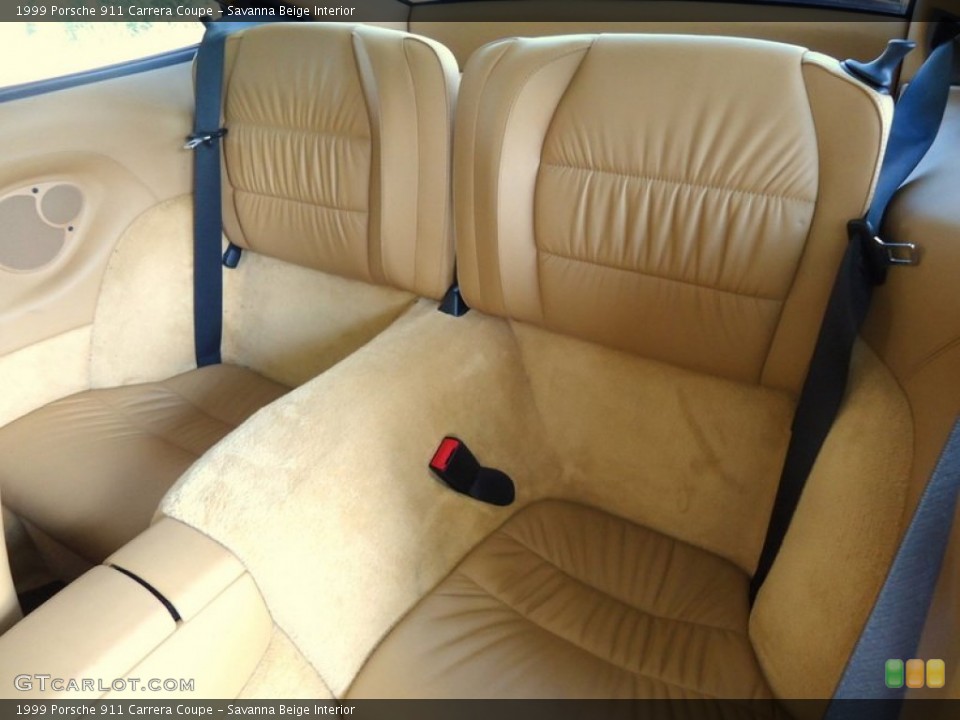 Savanna Beige Interior Rear Seat for the 1999 Porsche 911 Carrera Coupe #72443862