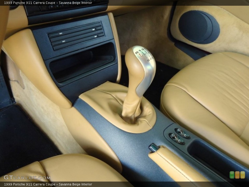 Savanna Beige Interior Transmission for the 1999 Porsche 911 Carrera Coupe #72444516
