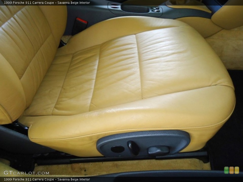 Savanna Beige Interior Front Seat for the 1999 Porsche 911 Carrera Coupe #72444762