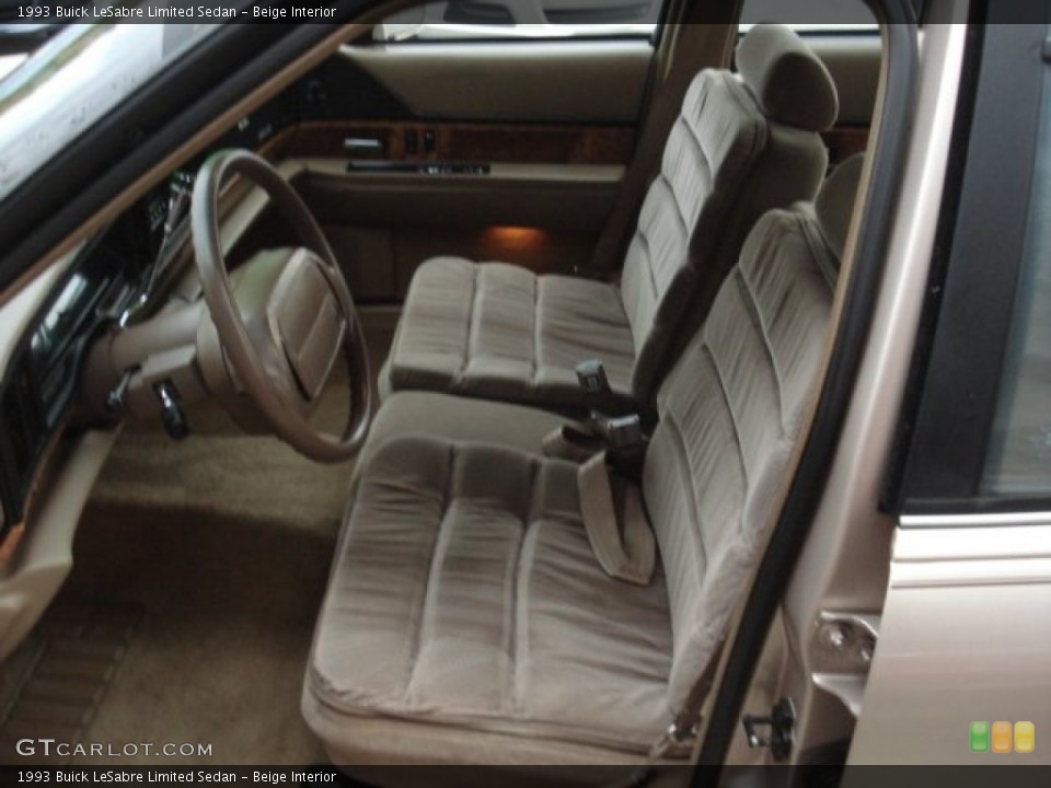 Beige Interior Front Seat for the 1993 Buick LeSabre Limited Sedan #72444936