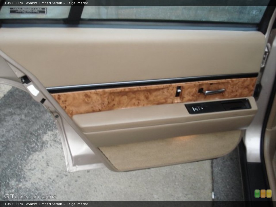 Beige Interior Door Panel for the 1993 Buick LeSabre Limited Sedan #72444993