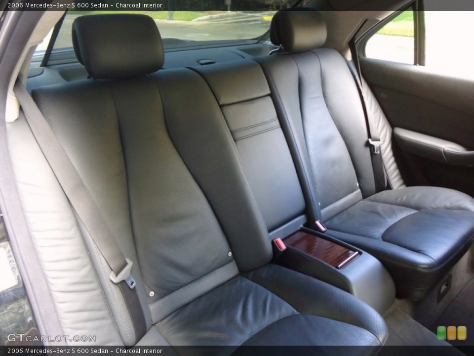 Charcoal Interior Rear Seat for the 2006 Mercedes-Benz S 600 Sedan #72447306