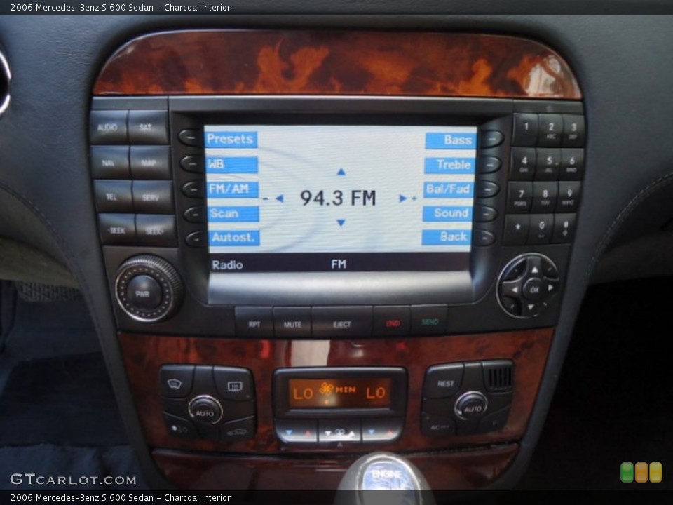 Charcoal Interior Controls for the 2006 Mercedes-Benz S 600 Sedan #72448185