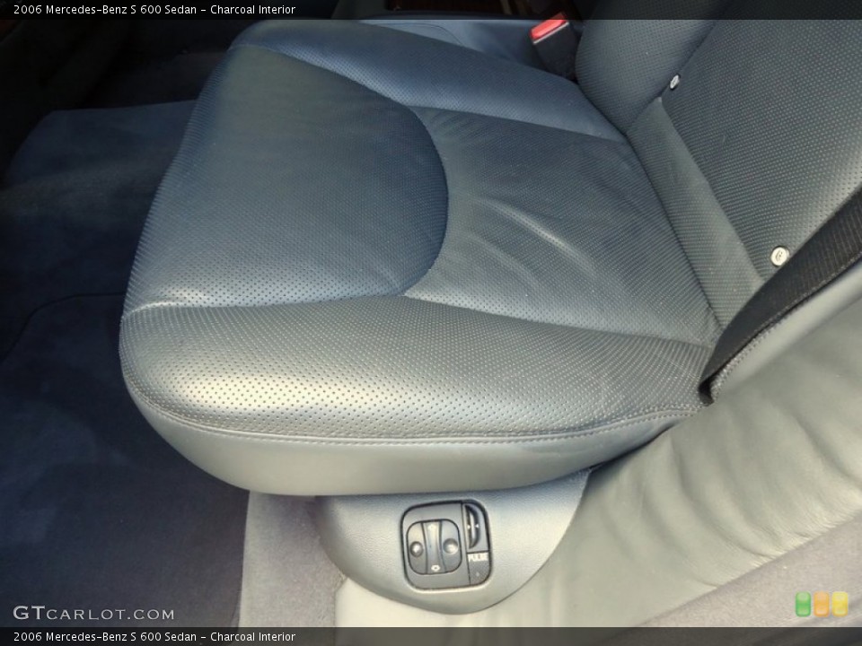 Charcoal Interior Rear Seat for the 2006 Mercedes-Benz S 600 Sedan #72448311