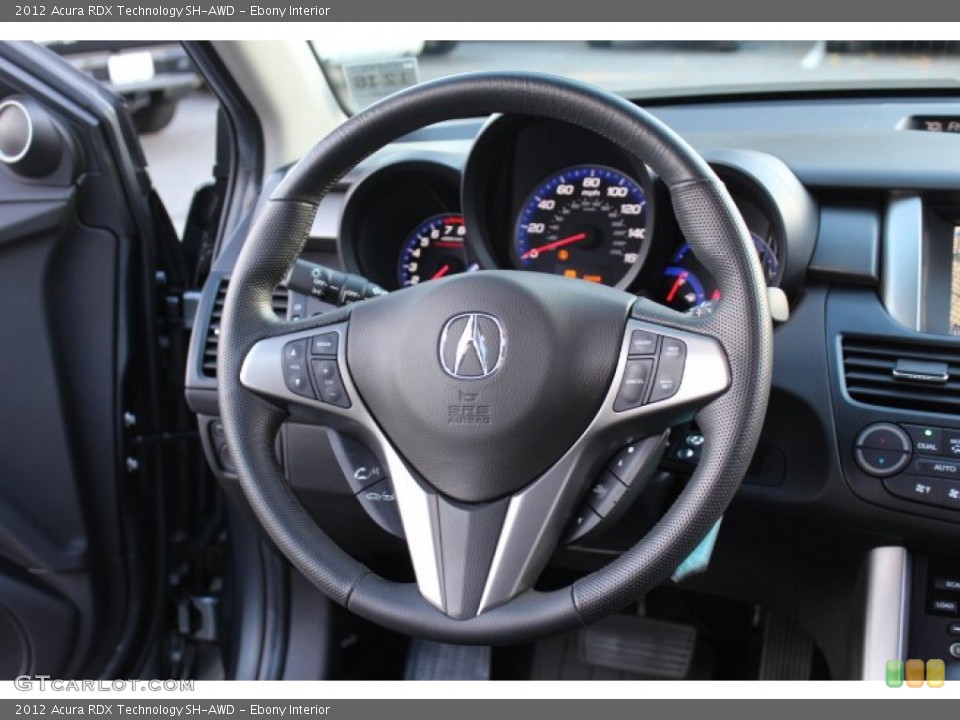 Ebony Interior Steering Wheel for the 2012 Acura RDX Technology SH-AWD #72448317