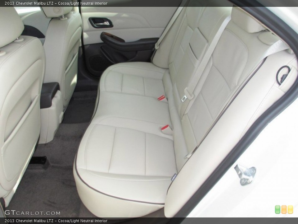Cocoa/Light Neutral Interior Rear Seat for the 2013 Chevrolet Malibu LTZ #72448560