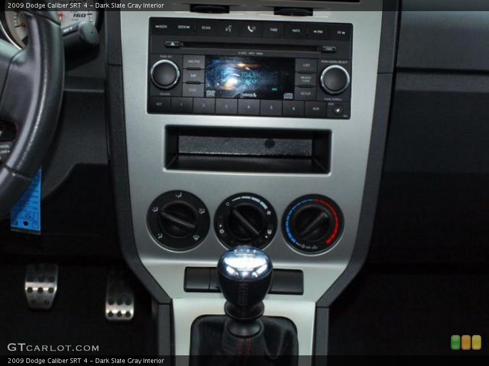 Dark Slate Gray Interior Controls for the 2009 Dodge Caliber SRT 4 #72449214